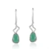 Green Onyx Sterling Silver Dangle Earrings ? Elegant Artisan Jewelry for a Sophisticated Look - Image 5