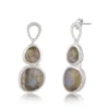 Labradorite and Sterling Silver Dangle Earrings ? A Perfect Fusion of Elegance and Mystical Charm.