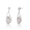 Rose Quartz Silver Earrings - Image 3