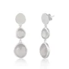 High-Quality Rose Quartz Silver Earrings - Image 3