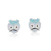 Funny Face Stud Silver Earring - Image 3