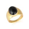 Bold Gold Ring with Black onyx Stone ? A Timeless Statement Piece