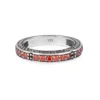 Vintage-Inspired 925 Sterling Silver Ring with Red American Diamond - Image 3