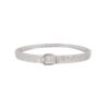 Silver Buckle Bangle With American Diamonds - Image 2