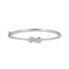 Silver Infinity Knot Bangle For Her - Image 2