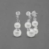 Exquisite Pearl Silver Earrings - Image 4