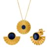 Gold Wheel of Life Jewelry Set