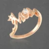 MOM Crown Rose Gold Ring - Image 2