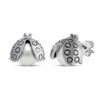 Silver Oxidized Seven Spot Ladybird Earrings for Girls