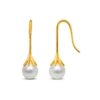 Gold-Plated Pearl Drop Earrings