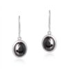 Hematite Gemstone Embedded Dangle Earrings - Image 3