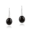 Black Onyx Gemstone Dangle Earrings