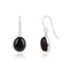Black Onyx Gemstone Dangle Earrings - Image 3