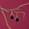 Black Onyx Gemstone Dangle Earrings - Image 2