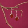 Carnelian Gemstone Dangle Earrings - Image 2