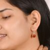 Carnelian Gemstone Dangle Earrings - Image 6