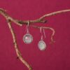 Calcedony Gemstone Dangle Earrings - Image 2