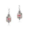 Nine Gems of Grace Embedded Dangle Earrings