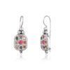 Nine Gems of Grace Embedded Dangle Earrings - Image 2