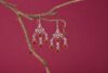 Carnelian Gemstone Embedded Dangle Earrings - Image 3