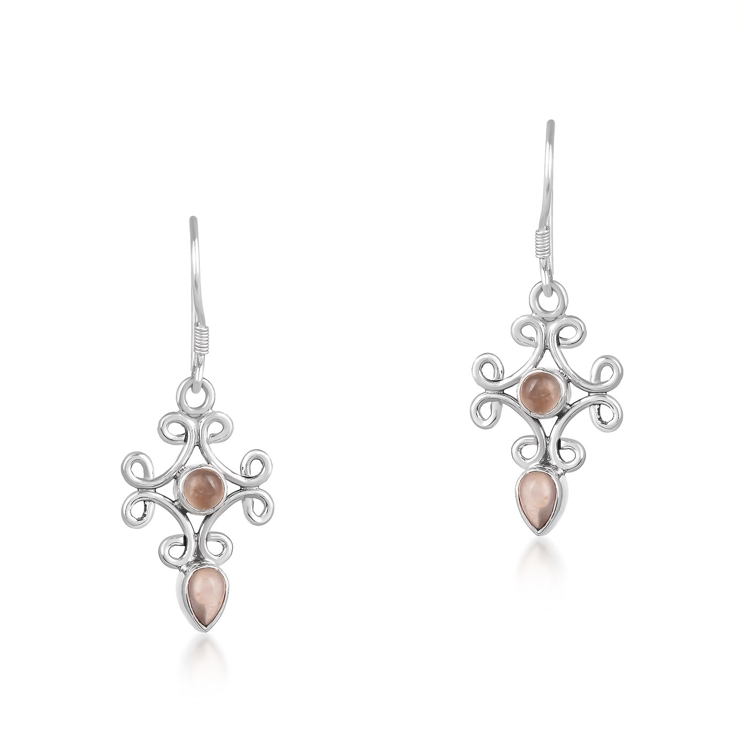 ER1186-SP-GREY-MOONSTONE-4.jpg Grey Moonstone Gemstone Embedded Dangle Earrings - Image 1