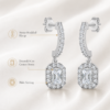 Dangle Drop Silver Earrings for Women - Image 3