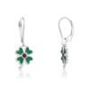 Four Light Green Leaf Clover Earrings - Image 2