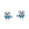 Bear Shape 925 Sterling Silver Stud Earrings: Add a Touch of Whimsy to Your Style