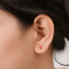 Penguin Enamel Stud Silver Women Earrings - Image 2