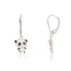 Cute Baby Panda Silver Earrings - Image 2