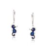 Undersea Elegance: Silver Seahorse Earrings - Image 3