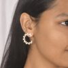 American Diamond Gold Rounded Earring - Image 4
