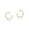 American Diamond Gold Rounded Earring - Image 5