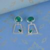 Green Onyx 925 Sterling Silver Earrings ? A Stunning Blend of Vibrant Elegance and Timeless Style - Image 3