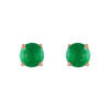 Green Onyx Elegance Silver Studs Earrings - Image 6