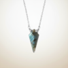 Labradorite Crystal kite 925 Sterling Silver Pendant Necklace - Image 7