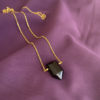 Black Onyx Crystal Point Necklace Gold Plated – Leo Birthstone - Image 9