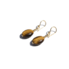 Tiger Eye Drop Earrings 925 Silver Gold Plated Leo - Image 10