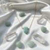 Amazonite Point Pendant Gold Chain Necklace Virgo Stone - Image 6
