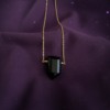 Black Onyx Crystal Point Necklace Gold Plated – Leo Birthstone - Image 6