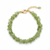 Peridot Bracelet 925 Silver Gold Plated August Birthstone