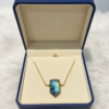 Labradorite Crystal Pendant Gold Plated Necklace Scorpio - Image 2
