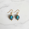 Labradorite Earrings 925 Silver Gold Plated Scorpio - Image 2