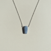 Blue Opal Pendant Necklace 925 Sterling Silver White Rhodium Plated October Jewelry - Image 8