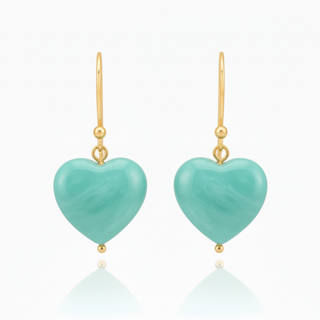 Gemini_Generated_Image_jcyq6sjcyq6sjcyq Amazonite Heart Earrings 925 Silver Gold Plated Virgo - Image 1