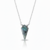 Labradorite Crystal kite 925 Sterling Silver Pendant Necklace
