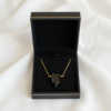 Black Onyx Crystal Point Necklace Gold Plated – Leo Birthstone - Image 3