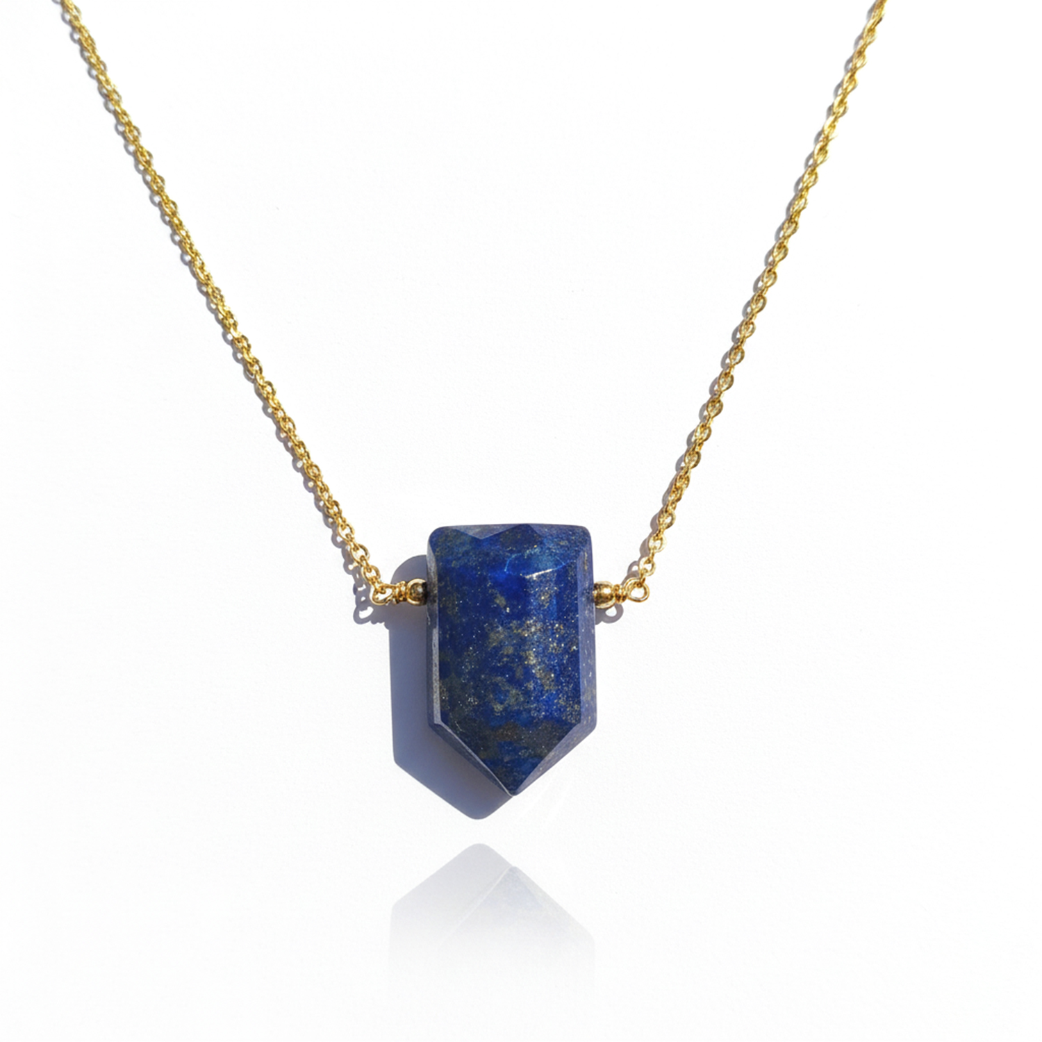 Gemini_Generated_Image_x6gcwax6gcwax6gc Lapis Lazuli Crystal Point Pendant Necklace 18K Gold Plated - Image 1
