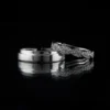Radiant Elegance: Sterling Silver Couple's Ring - Image 3