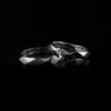Brawolite Diamond cut Couple Silver Rings - Image 5